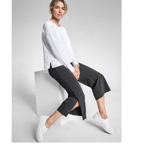 NWT Athleta Tribeca Crop Pants 2 Black v755